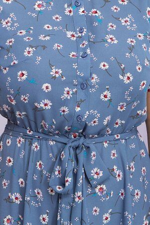 Glem: Платье Изольда-1Б к/р джинс-ромашки p70115 - фото 4