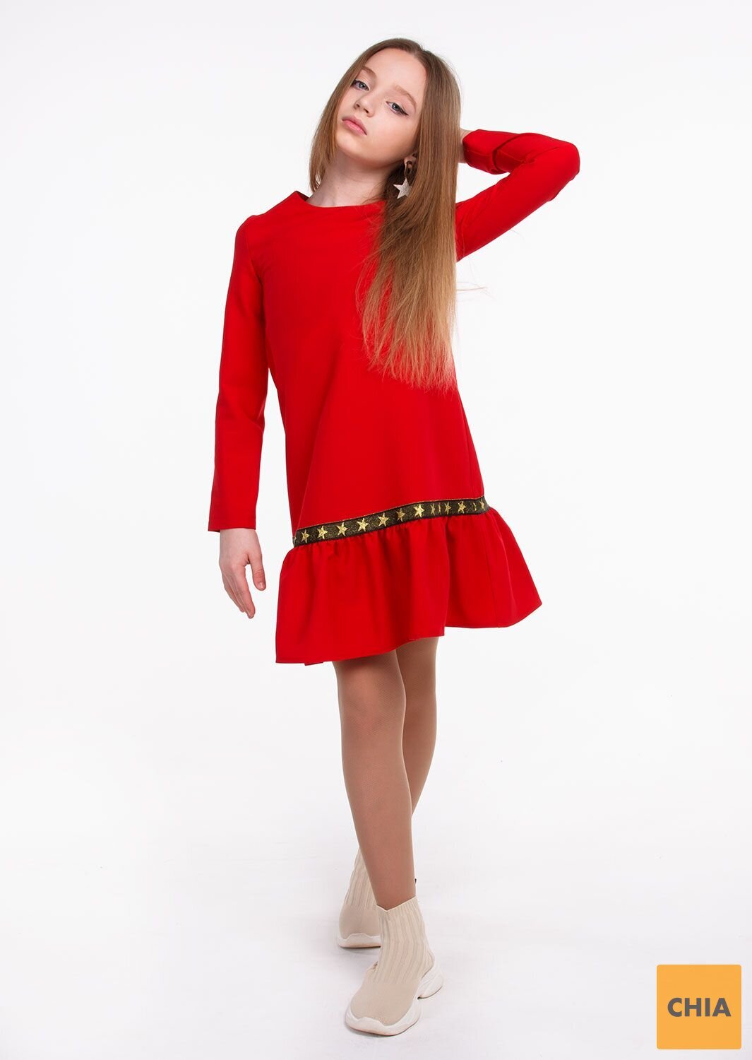 Платье Валерия красный