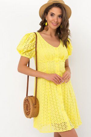 Glem: Платье Эдна к/р желтый p69771 - фото 1