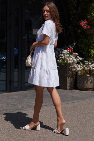 MasModa: Платье Вайт М21 белое 011 - фото 2