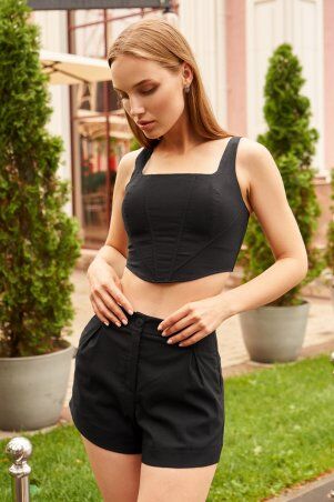 Топ-корсет черного цвета