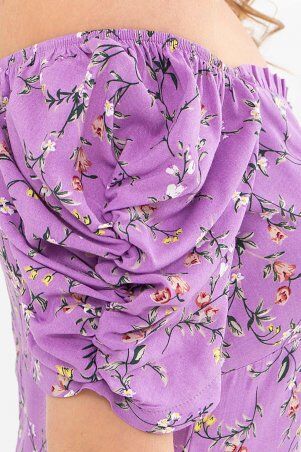 Glem: Платье Никси к/р лиловый-цветы веточки p72057 - фото 5