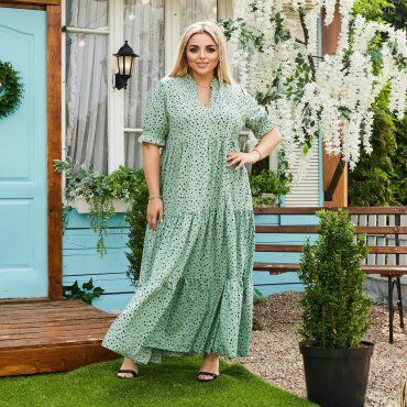 Платье С Многоярусной Юбкой Ларнака