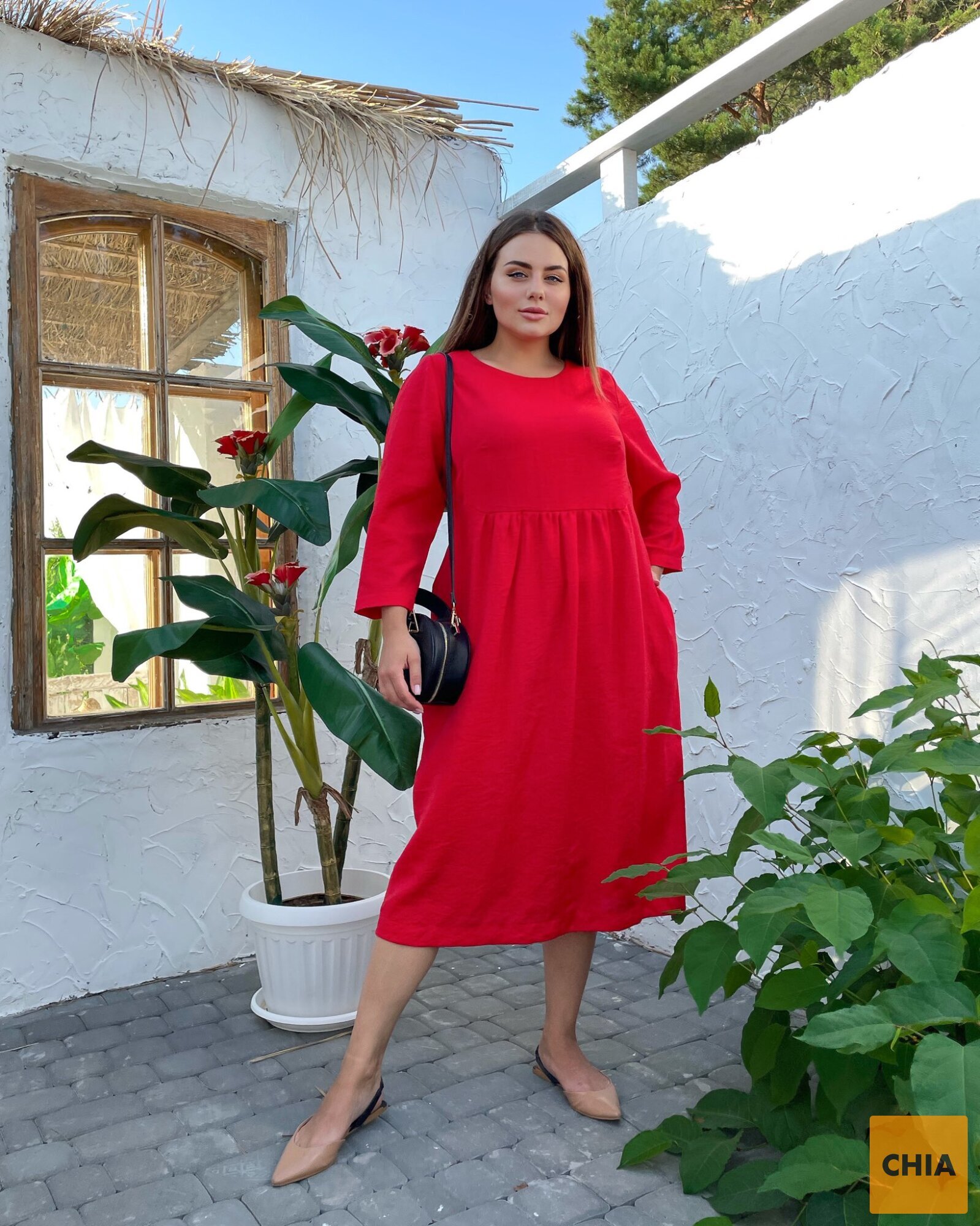 Платье Верона красный