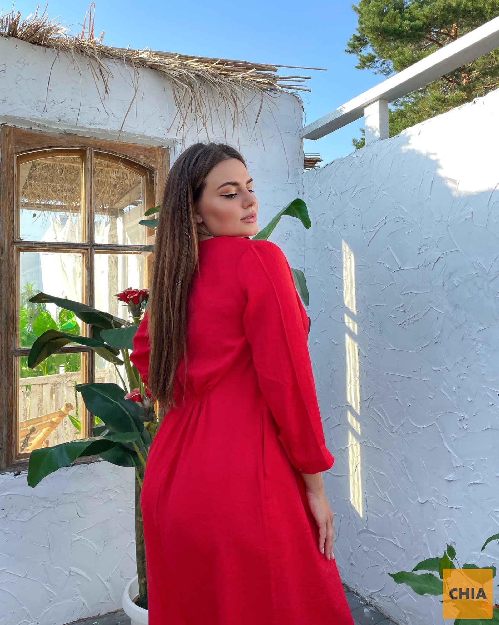 Платье Верона красный