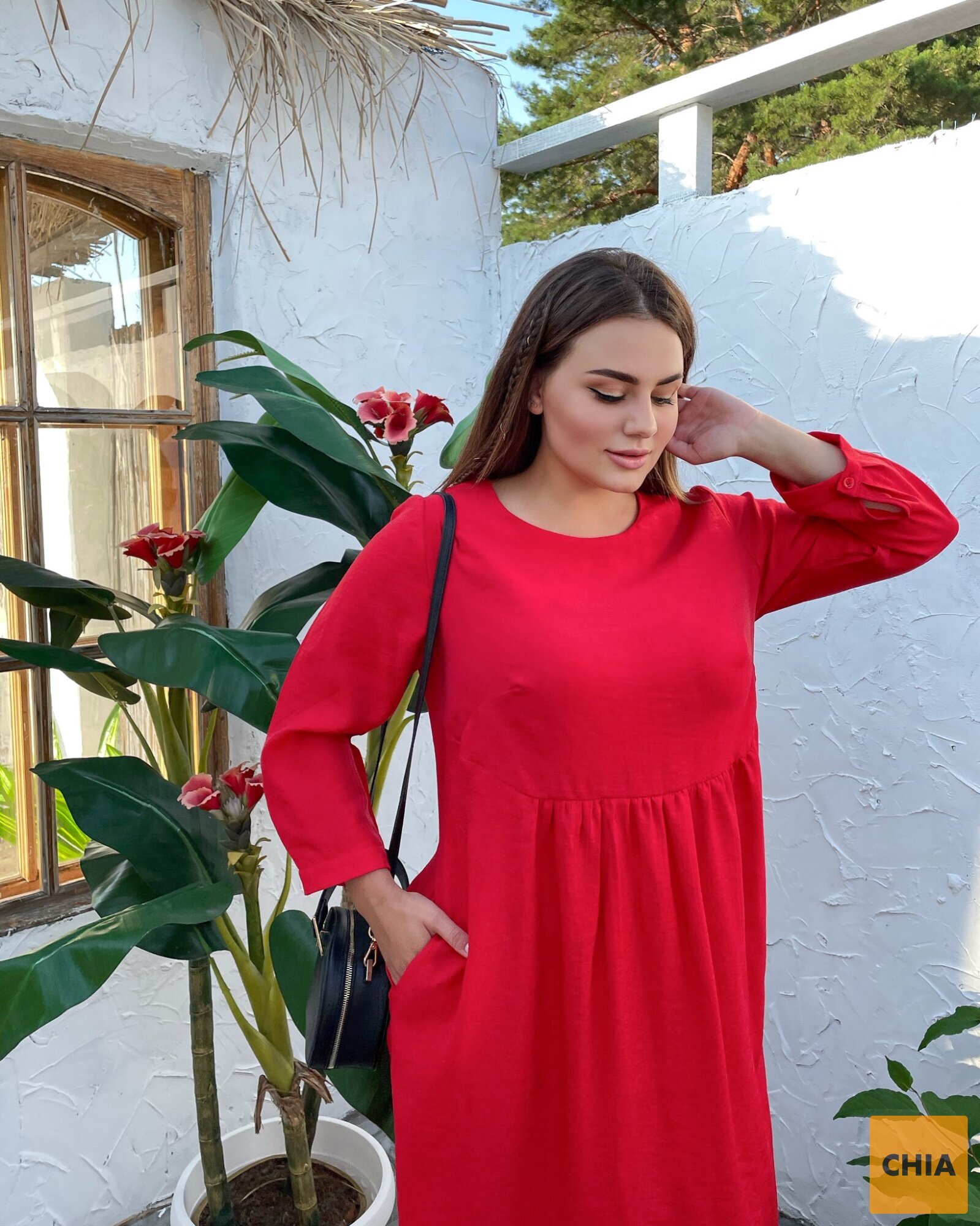 Платье Верона красный