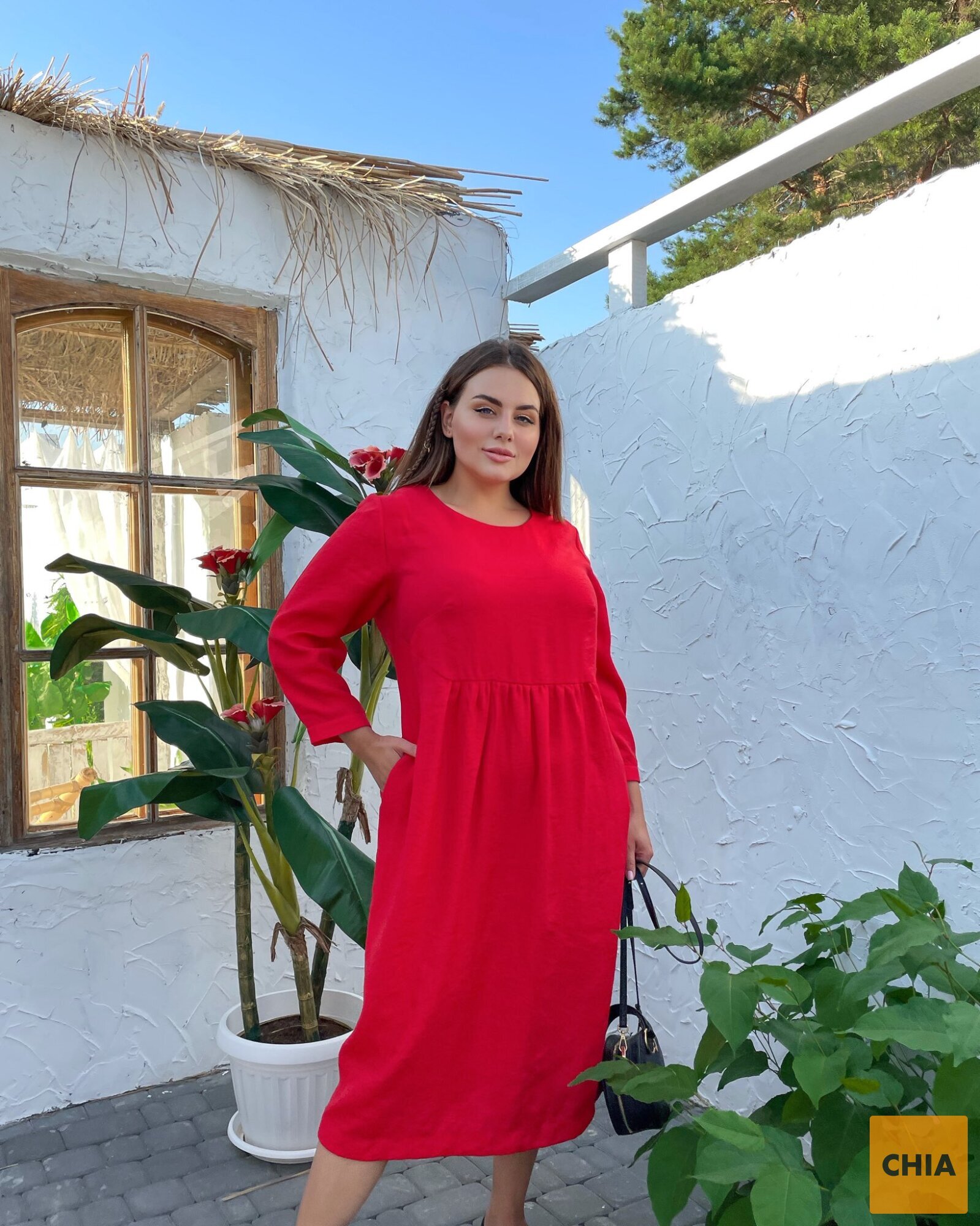 Платье Верона красный