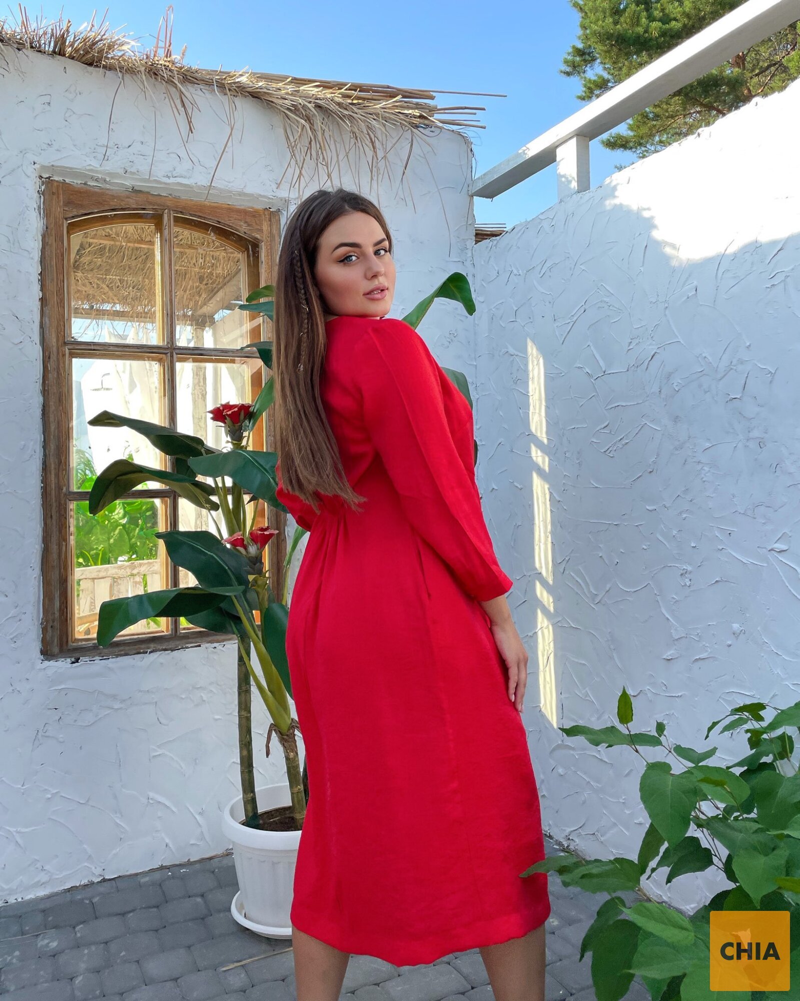 Платье Верона красный