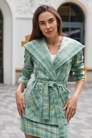 Jadone Fashion: Костюм Ангелина зеленый - фото 1
