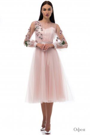 Angel PROVOCATION: Платье Офея миди пудра - фото 2