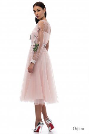 Angel PROVOCATION: Платье Офея миди пудра - фото 3