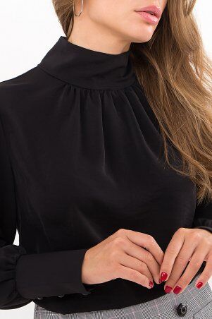 Glem: Блуза Селиана д/р черный p71233 - фото 5