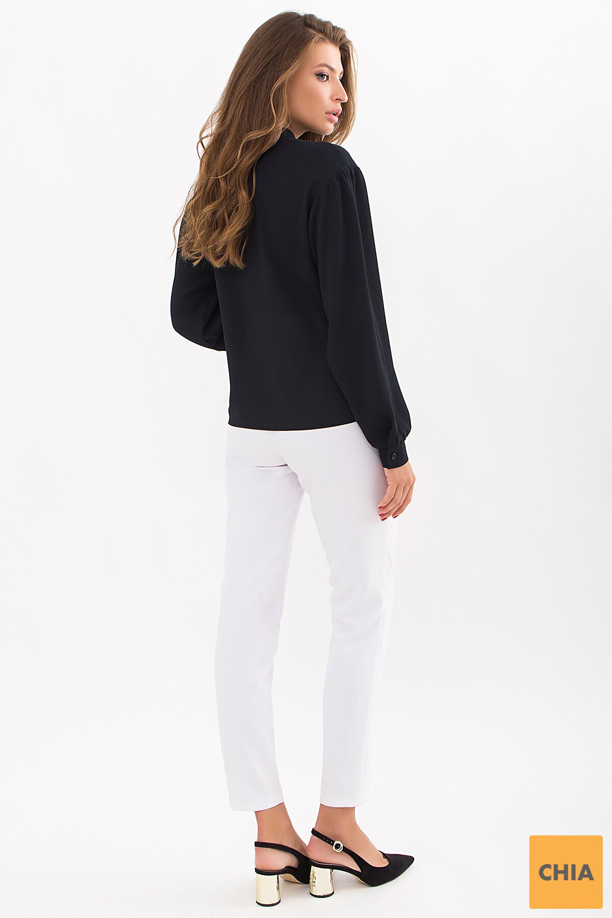 Блуза Мурана д/р черный