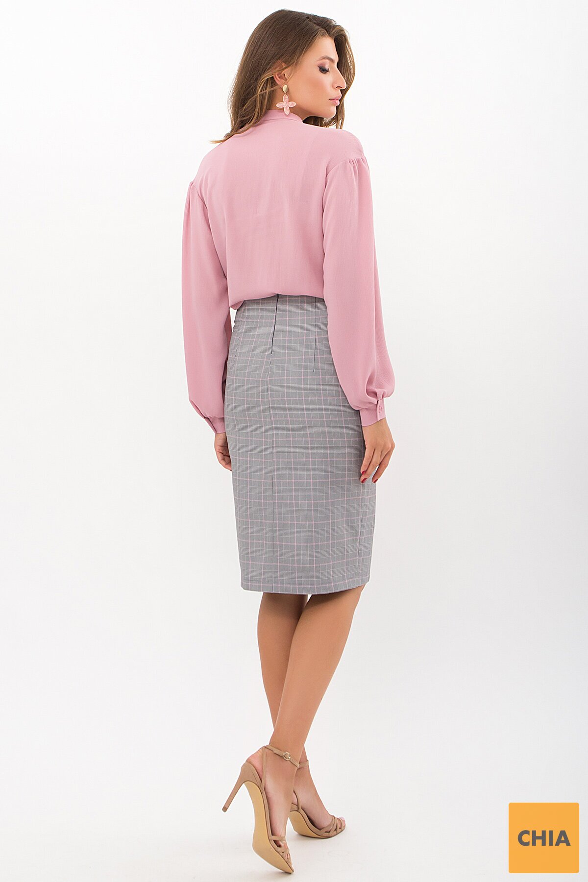 Блуза Мурана д/р пыльная роза