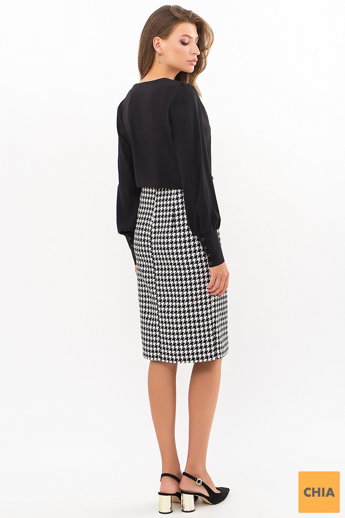 Блуза Ирэн д/р черный