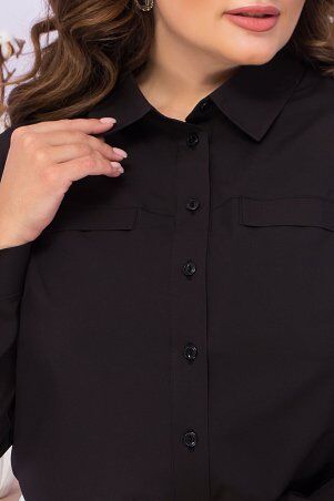 Glem: Блуза Алфея-Б д/р черный p72320 - фото 4