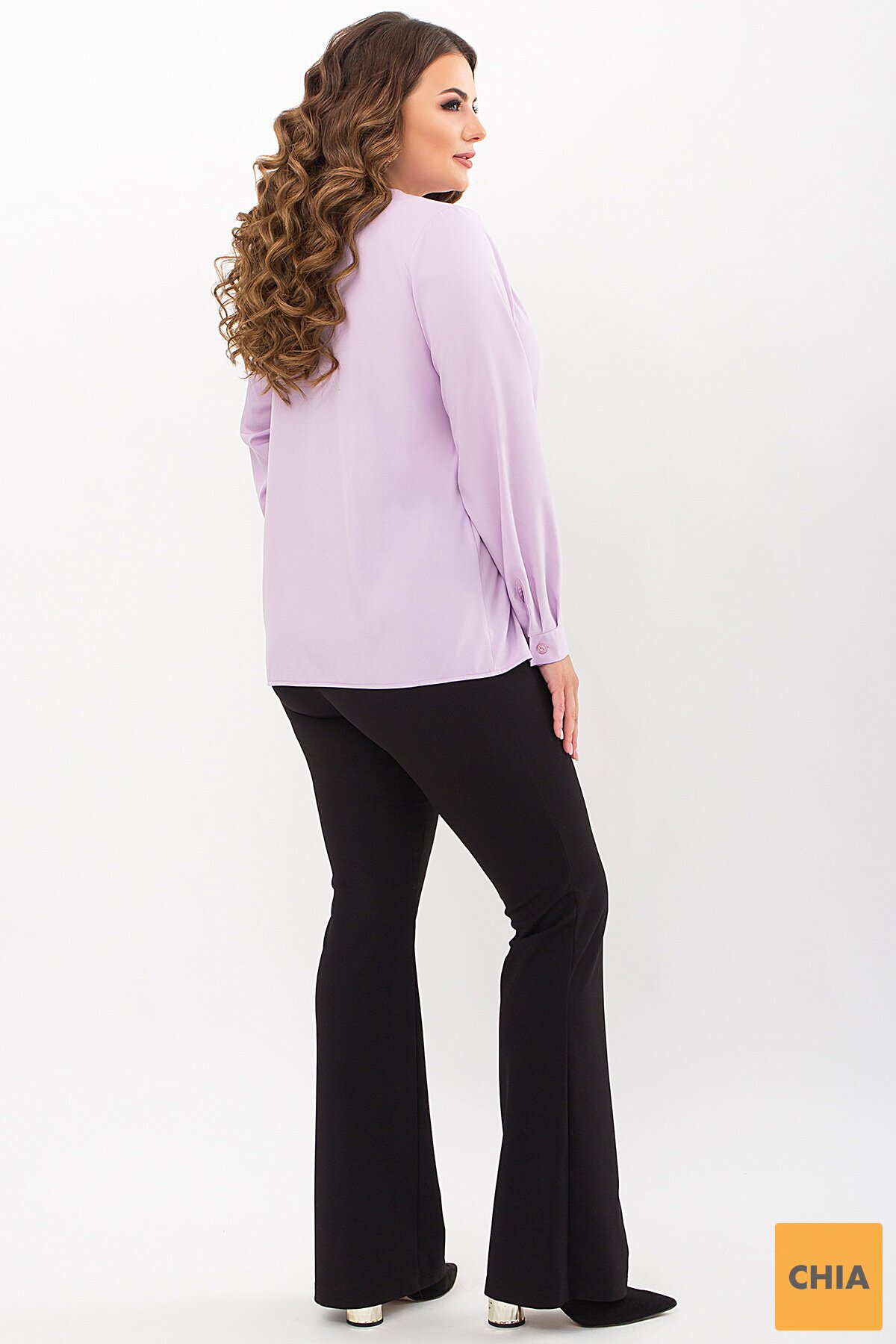 Блуза Алолия-Б д/р лавандовый