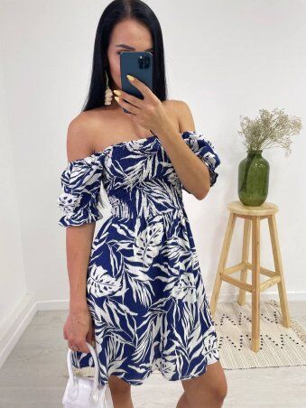 Larionoff: Платье HOT Синий-белый 002047 - фото 2