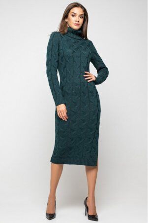 Prima Fashion Knit: Вязаное платье "Ангелина"- зеленый 5539010 - фото 1