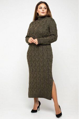 Prima Fashion Knit: Вязаное платье "Ангелина"- табак - Size+ 5549004 - фото 1