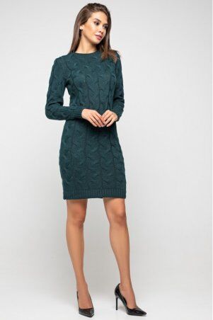 Prima Fashion Knit: Вязаное платье "Каролина"- зеленый 5541010 - фото 1