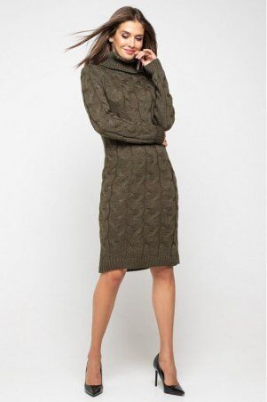 Prima Fashion Knit: Вязаное платье "Сабрина" - табак 5543004 - фото 1