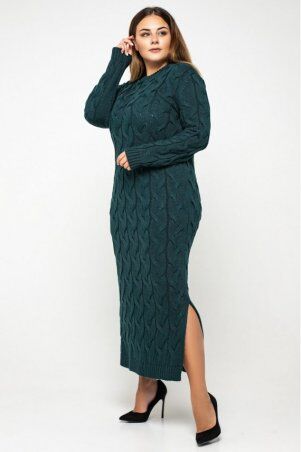 Prima Fashion Knit: Вязаное платье "Эвелина" - зеленый - Size+ 5551010 - фото 1