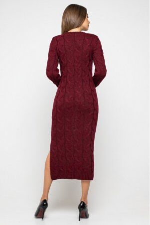 Prima Fashion Knit: Вязаное платье"Эвелина"-бордо 5537006 - фото 2