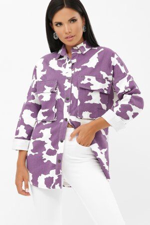 Glem: 1027 AST Куртка VА фиолетовый-белый p72453 - фото 1