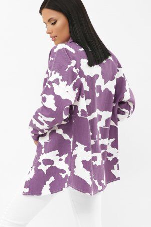 Glem: 1027 AST Куртка VА фиолетовый-белый p72453 - фото 4