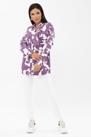 Glem: 1027 AST Куртка VА фиолетовый-белый p72453 - фото 5