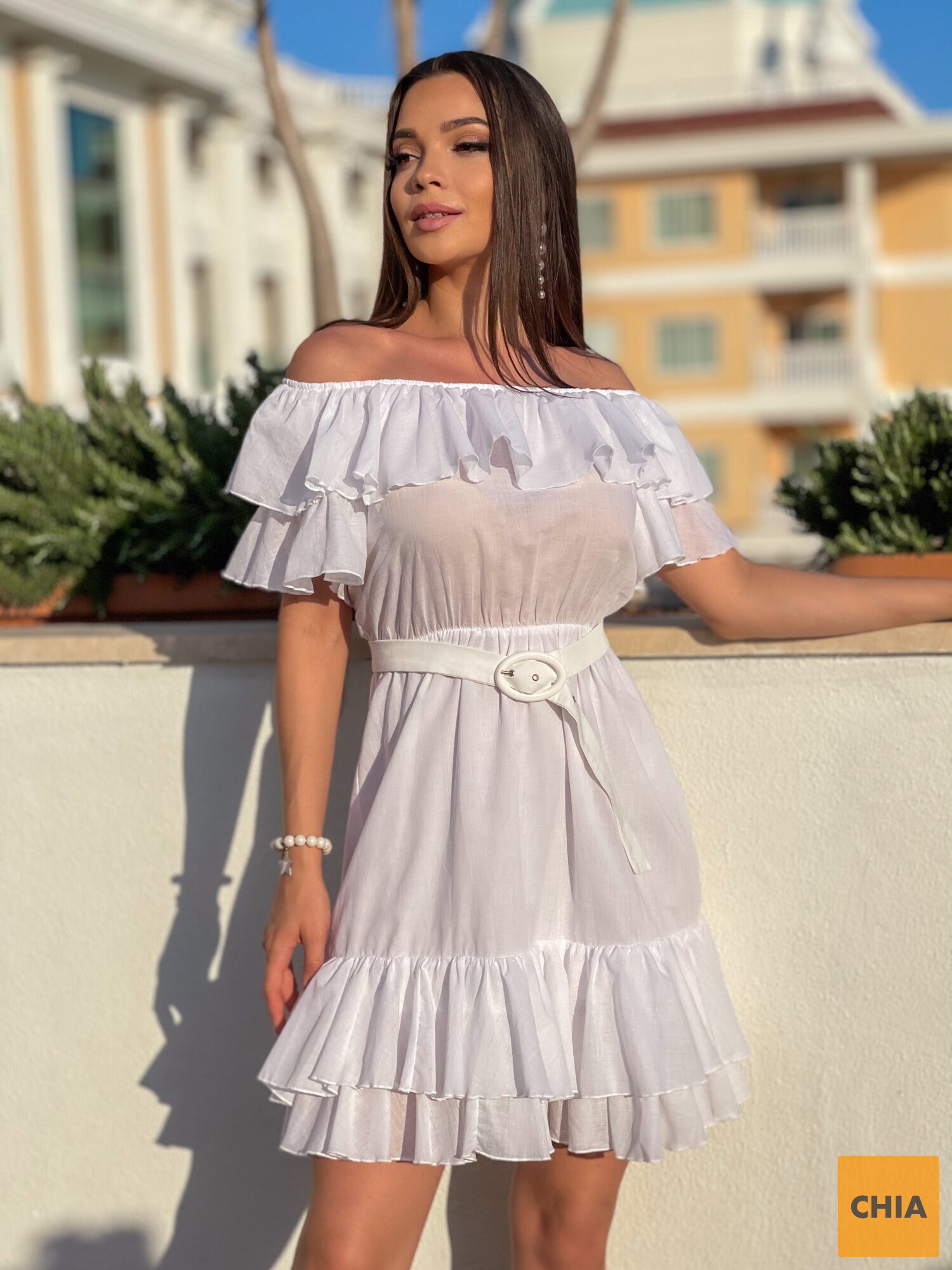 Сарафан из белого батиста "PERFECT"