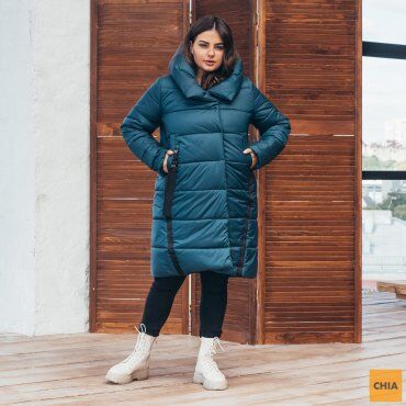 МОДА ОПТ: Куртка женская удлиненная зимняя 71 - фото 8