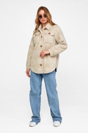 Пальто-рубашка Эйда бежевый (элит шерсть)