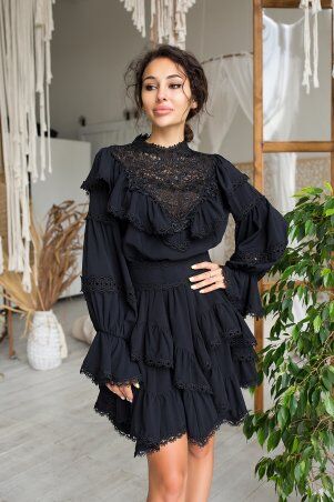 Zuhvala: Платье Шор Люкс черный - фото 3