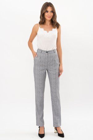 Брюки Мирей-К клетка черно-белая