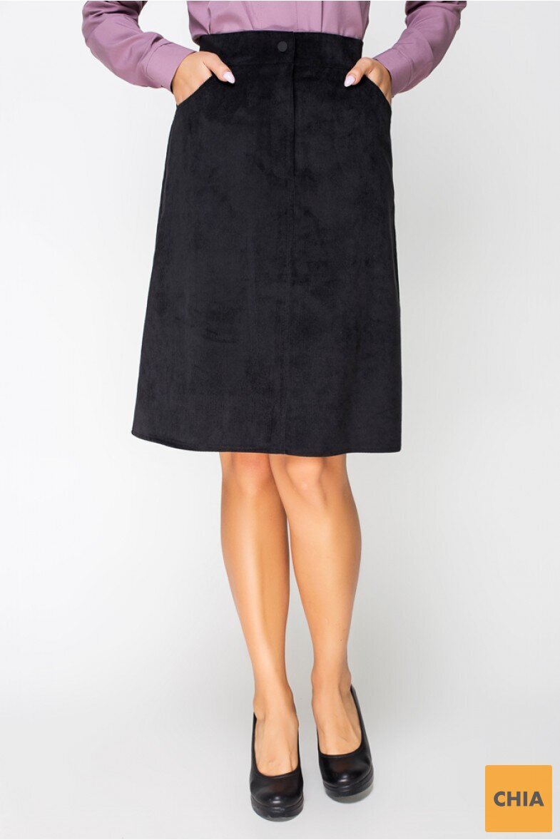 Юбка Вельвет черный