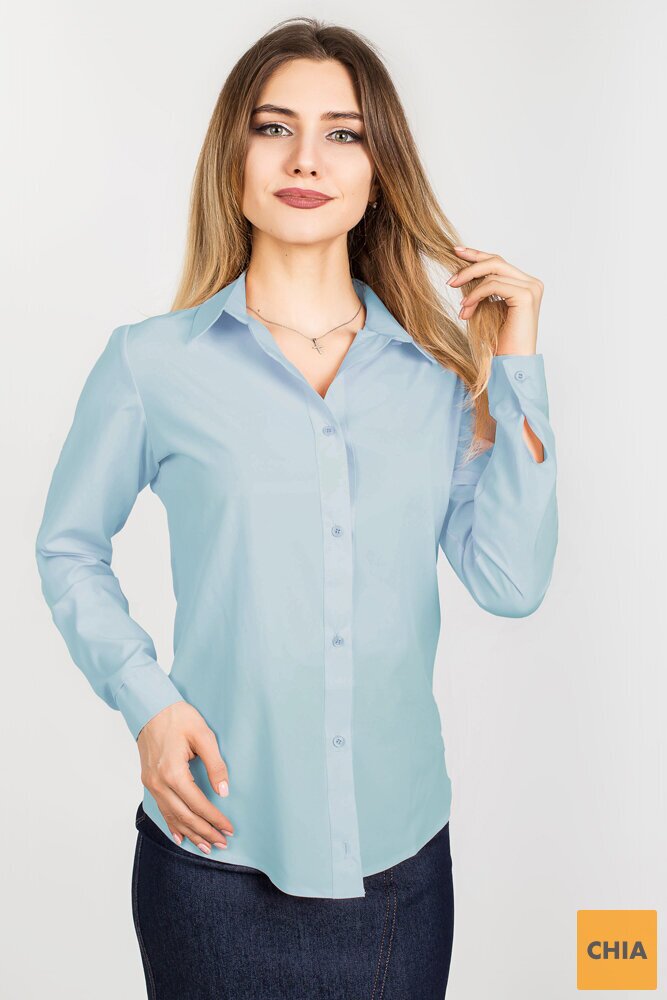 Рубашка Офис голубой