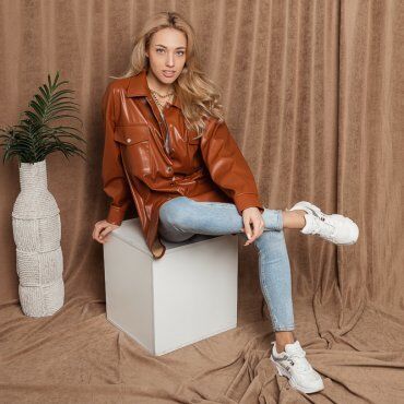 Рубашка Ксюша терракот