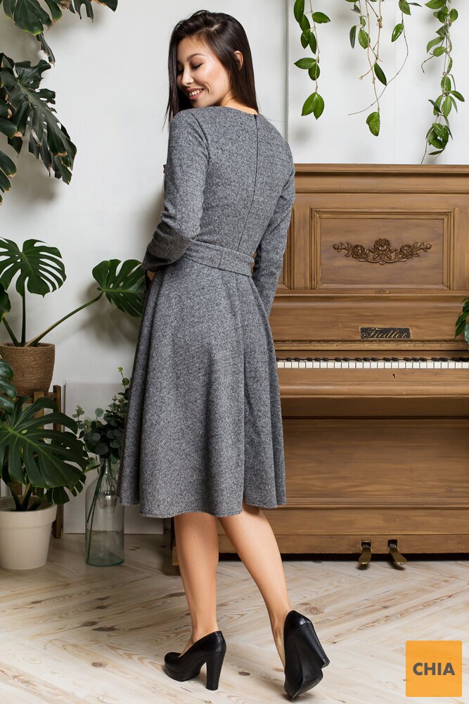 Платье Твид серый