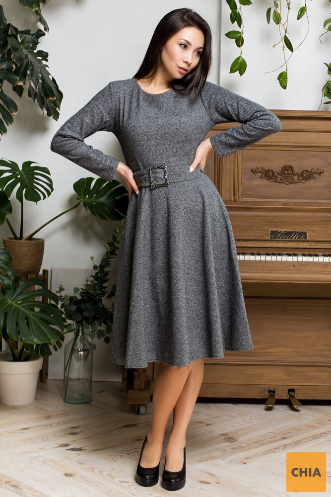 Платье Твид серый