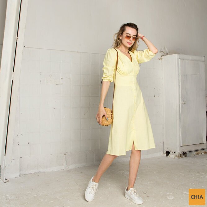 Платье Мелисса желтый