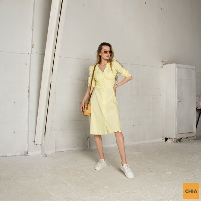 Платье Мелисса желтый