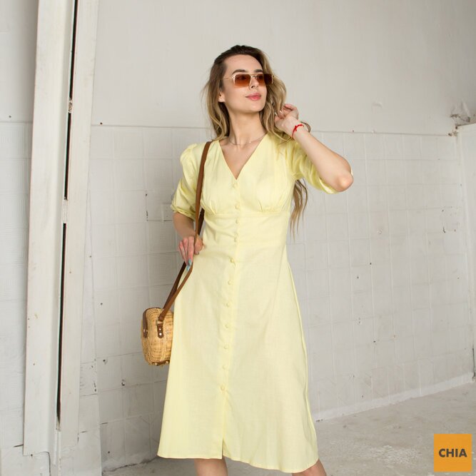 Платье Мелисса желтый