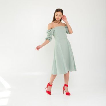 MultiModa: Платье Леля мятный ПЛ564-1 - фото 1