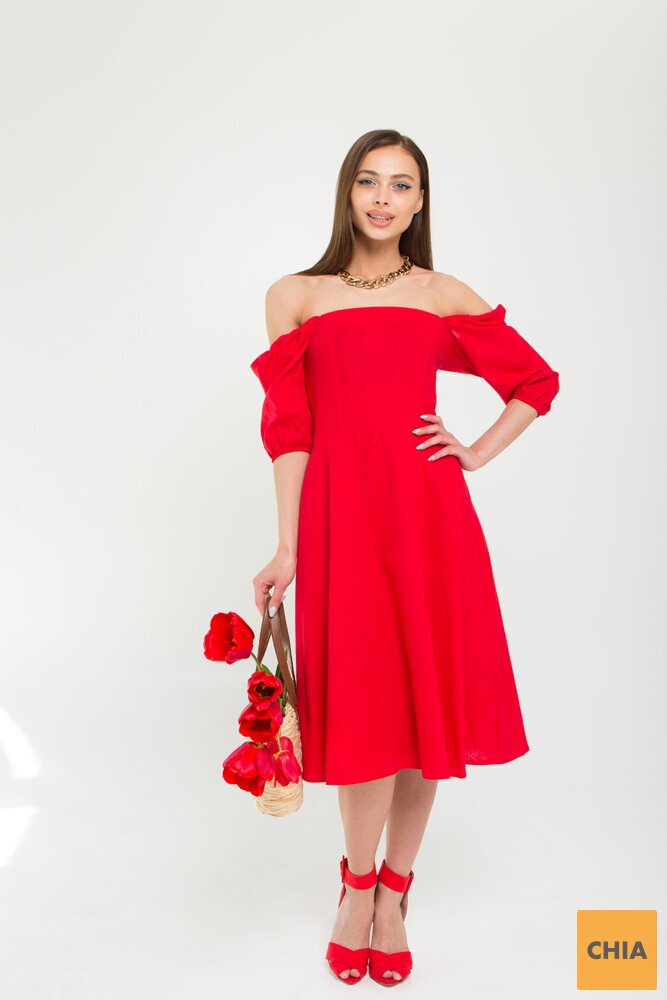 Платье Леля красный