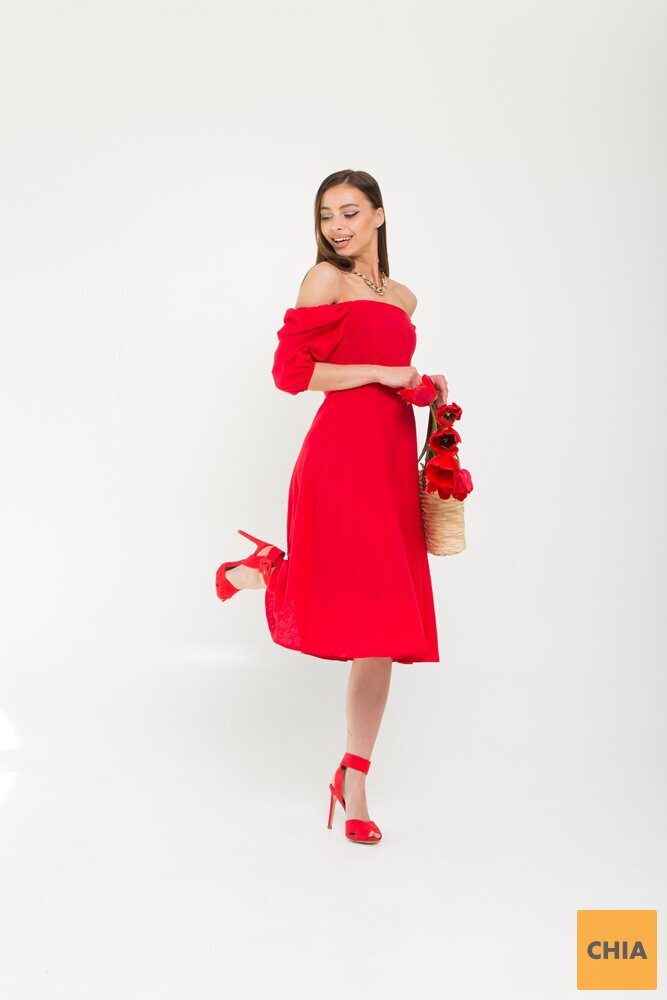 Платье Леля красный