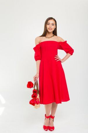 MultiModa: Платье Леля красный ПЛ564 - фото 1