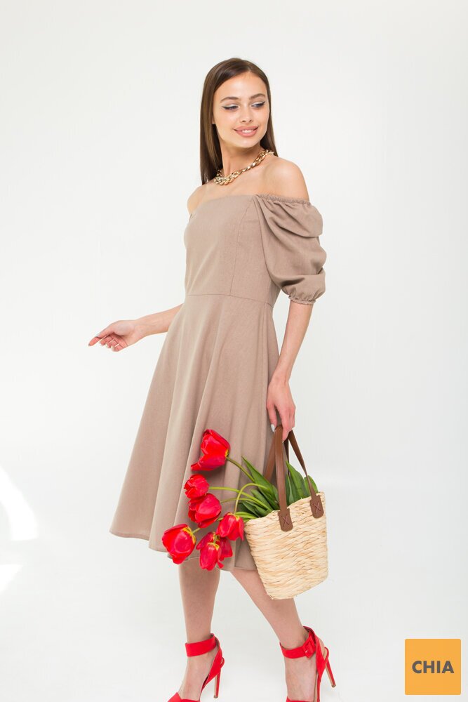 Платье Леля бежевый