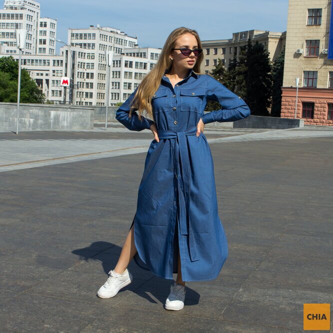 Платье Джуна синий